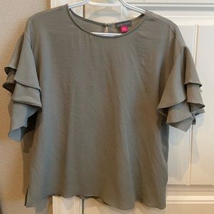 Vince Camuto Ruffle Sleeve Blouse